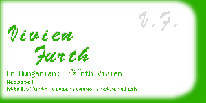 vivien furth business card